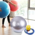 thumbnail image 1 of Balance Ball Silla Cola Pilates Ball Antideslizante Heavy Duty con bomba Ejercicio Ball Yoga 75cm Plata, 1 of 8