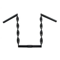Black Flat Twisted Bike Handlebar 15" 25.4mm. Bike part for Cruiser, BMX, Lowrider, Trike, bicycle Parts