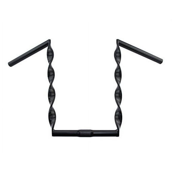 Black Flat Twisted Bike Handlebar 15" 25.4mm. Bike part for Cruiser, BMX, Lowrider, Trike, bicycle Parts