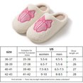 thumbnail image 2 of Pantuflas Peludas Kawaii Antideslizantes Cómodas Con Lazo Felpa para Interior, 2 of 9