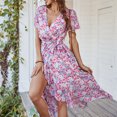 thumbnail image 1 of Vestido de mujer,Vestido de mujer con cuello en V Vestido de niña Vestido de verano Eleva tu experiencia, 1 of 6