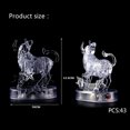 thumbnail image 3 of Rompecabezas de cristal 3D con 12 constelaciones con luz LED, 3 of 3