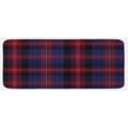 thumbnail image 1 of Checkered Kitchen Mat, Vibrant Colored Old Fashion Pattern Folkloric British Culture Inspired, Plush Decorative Kitchen Mat with Non Slip Backing, 47" X 19", Royal Blue Red Black, by Ambesonne, 1 of 1