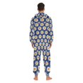 thumbnail image 4 of FORMRS Onesies Pajama for Adults Unisex Hoodie Winter Jumpsuit One Piece Sleepwear, Sizes S-2XL, Elegant Daisy Pattern, 4 of 7