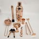 thumbnail image 2 of Inteprter Juego de 11 piezas, coctelera de oro rosa, marco de madera, taza medidora de acero inoxidable brillante, barra, cuchara, filtro de cóctel, Kits de equipo de elaboración de vino 750ml Inteprter HA024875-01, 2 of 6