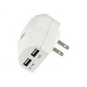 Scosche reVIVE II Dual USB Home Charger - Power adapter - 2.1 A - 2 output connectors (USB) - white