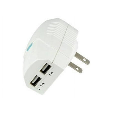 Scosche reVIVE II Dual USB Home Charger - Power adapter - 2.1 A - 2 output connectors (USB) - white