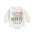 thumbnail image 6 of Douhoow Baby Boys Girls Halloween Romper Long Sleeve Ghost Bodysuit Infant Fall Tops, 6 of 8