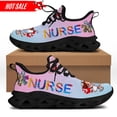 thumbnail image 1 of Zapatos planos de enfermera para primavera y otoño para mujer, zapatillas con cordones y diseño de marca médica con dibujos animados de enfermeras y médicos, 1 of 6