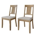thumbnail image 3 of Castle Place Simple Wooden Dining Chair, Set of 2, Natural Oak, 3 of 8