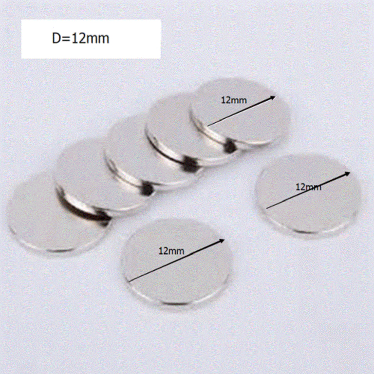 12mm x 2mm selbst klebe disc magnete runde gummi magnetische