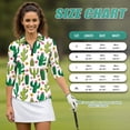 thumbnail image 7 of Uorisanigo Cute Cactus Womens Moisture Wicking Casual Tennis Activewear Comfortable Breathable Athletic Polo Workout Tops Soft 3/4 Sleeve Fashion Outing Wear for Women Size M, 7 of 7