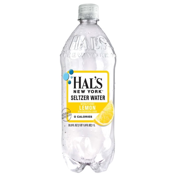 Hal's New York Lemon Water, 33.8 fl oz (1L) (15 Pack)