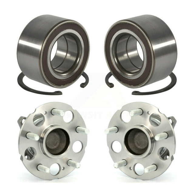 Kugel Front Rear Wheel Bearing and Hub Assembly Kit for Car 2007-2011 Honda CR-V FWD - Left Right Side (Driver Passenger) K70-102015