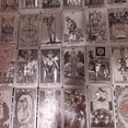 thumbnail image 2 of Cartas de tarot de lámina de oro rosa de plástico, estampado en caliente e impresión en color, cartas de juego de mesa impermeables de PVC de plástico, cartas por lotes, 2 of 5