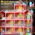 JoyStone Doll House for Girls, 5Story 19 Rooms Huge Dollhouse Playset