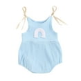 thumbnail image 2 of Summer Baby Girls Rinbow Sleeveless Suspenders Jumpsuit Casual Bodysuit Clothes, 2 of 9