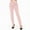 Pink, variant on SNKSDGM Women's Plus Womens Capri Pants Plus Size Womens Dress Pants Plus Size Short Womens Casual Daily Straight Leg Casual Pants Suit Pants Solid Color Zipper Button Trousers