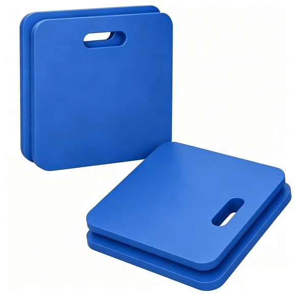 Tutuviw 4 Pcs Portable Stadium Foam Cushion Seat Pad Hard & Strong Outdoor Seating Kneel EVA  Foam Cushion  for Spectating Sport Camping(Blue)