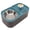 Blue, variant on NFTIGB Cat Water Fountain Food Bowl High Capacity Quiet 2 In 1 Pet Feeder Water Dispenser Blue (12.6 in / 32 cm)