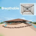 thumbnail image 6 of Quictent 13x13 ft Khaki Brown Pop-up Outdoor Canopies, Mesh Sidewalls, 6 of 7