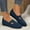Blue, variant on Wensltd Loafers for Women Wide Width Comfort Work Shoes Fashion Casual Women Flat Shoes