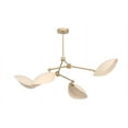 thumbnail image 6 of 4 Shade Light Mid CenturyLinear Brass Sputnik chandelier light Fixture, 6 of 10