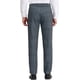 thumbnail image 3 of Pantalones de negocios de cuadros ligeros para hombres Inspire Chic, corte regular, frente plano, talla 30, gris oscuro, 3 of 7