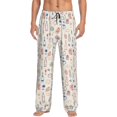 thumbnail image 1 of Balery Doodle Wine Pantalones de pijama para hombre, pijama ultraligero, pantalón de descanso-XX-Large, 1 of 6