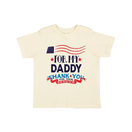 

Inktastic Daddy Military Thank You for Service Gift Toddler Boy or Toddler Girl T-Shirt