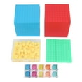 thumbnail image 2 of Base 10 Blocks, Easy Learning Complete Set Educational Math Counting Blocks  for Home, 2 of 7