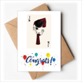 thumbnail image 1 of Playing Cards Club J patron Sobre de la Carta de felicitación de la tarjeta de matrimonio, 1 of 4