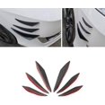 thumbnail image 2 of HSHDLDF 6pcs Carbon Fiber Style Car Front Bumper Lip Splitter Body Fin Spoiler,Car Anit-Collision Bar, 2 of 6