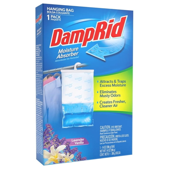 Drevy Lavender Vanilla Hanging Moisture Absorber, For Fresher, Cleaner Air in Closets, 6 Pack