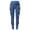 Blue, variant on Fiaer Women's Leggings Plus Size Stretch Tummy Control Yoga Pants High Waisted Printed Comfort Solid Color Tight Workout Trousers Khaki XL