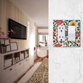 thumbnail image 5 of Yayeee Rocker Switch Wall Plate 1-Gang 4.6"x2.9" Home Decorative Outlet Cover, Vibrant Floral, 5 of 6