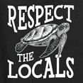 thumbnail image 6 of Wild Bobby Respect The Locals Save Our Oceans Turtle Animal Lover Ladies Racerback Tank Top, Black, Small, 6 of 6