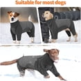 thumbnail image 5 of UOSIA Full Body Dog Winter Coat Warm Fleece Pullover Pajamas, Four Legs Dog Jacket, 5 of 7