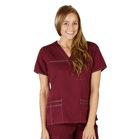 

M&M SCRUBS Stretch Junior Mock Wrap Medical Scrub set 8119 9120