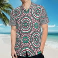thumbnail image 5 of High Quality Hawaiian Shirts for Men Short Sleeve Aloha Beach Shirt Floral Summer Casual Button Down Shirts Blouses T8RDPR, 5 of 7