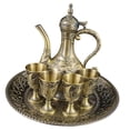 thumbnail image 3 of Kit de tetera de vino, decoración Retro, cafetera de lujo, juego de té para mesa de comedor, dormitorio de vacaciones, sala de estar, regalo de boda Bronce, 3 of 9