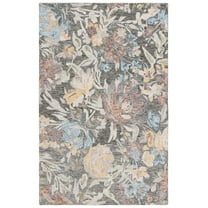 SAFAVIEH Blossom Vivyan Floral Area Rug, Green/Charcoal, 8' x 10'