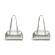 thumbnail image 1 of Bolso Hombro Mujer PU Chic Hobo Bag Color Sólido Elegante Fiesta (Plata), 1 of 6