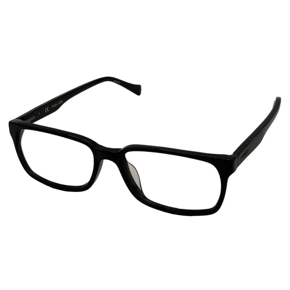 Police Mens Plastic Frame Black Rectangle VPL253 700. 53mm
