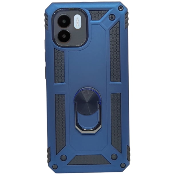 Funda Uso Rudo Cely Vesmir con Anillo Magnético Para Xiaomi Redmi Mi A1 Azul Marino con 2 Micas de cristal