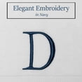 thumbnail image 3 of Decorvo Monogrammed Hand Towels for Bathroom - Luxury Hotel Quality Initial Decorative Towel - GOTS Organic Certified - Set of 2 Navy Letter D, 3 of 8