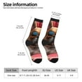 thumbnail image 2 of Disketp French Bulldog In Sunglasses Unisex Crew Socks Lightweight Breathable Ventilation Ankle Socks, Mid-calf socks for Daily, 2 of 6