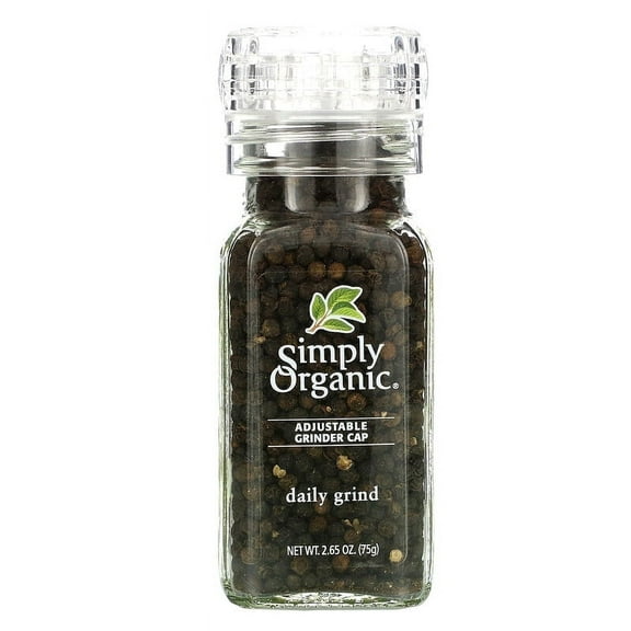 Simply Organic Daily Grind Black Peppercorn 2.65 oz Pack of 2
