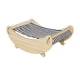 thumbnail image 2 of Cama Columpio Hamaca para Gatos, Tumbona Mecedora para Gatos, Silla para Dormir Elevada de Madera, Cama Hamaca Mecedora para Perros, Silla Columpio Pa negro, 2 of 8