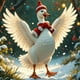 thumbnail image 2 of Adorno Navideño De Animal Para Jardín Exterior: Pollo Adorno Navideño De Animal Para Exteriores: Pollo Adorno Navideño De Animal En Acrílico 2D 1, 2 of 4
